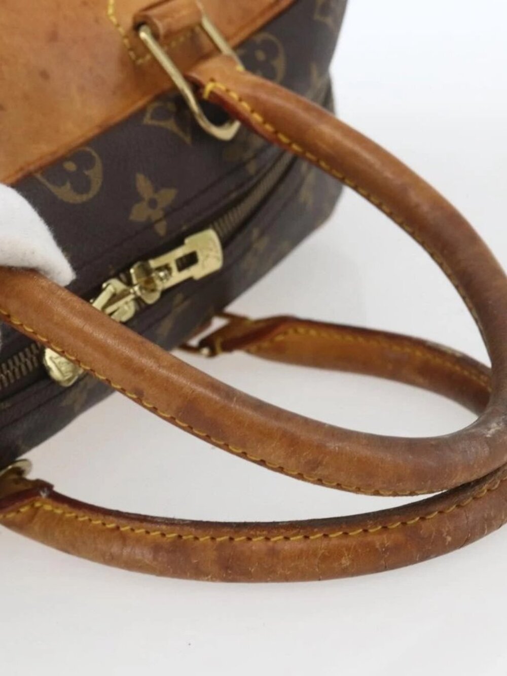 LOUIS VUITTON Monogram Deauville Hand Bag M47270 LV Auth hk3386 - Picture 8 of 16
